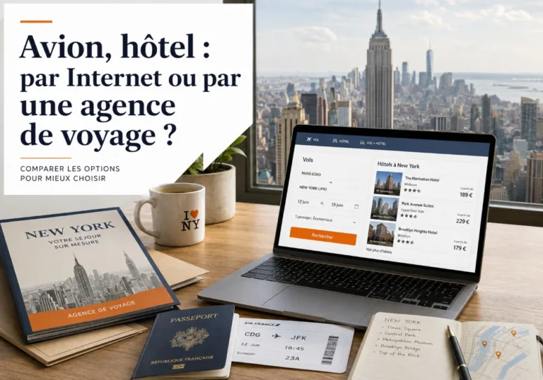 Réserver vol et hôtel pour New York