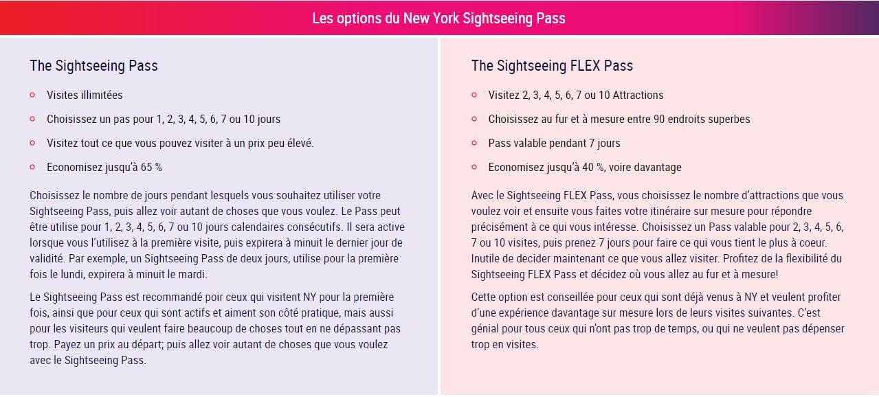 Quel Pass choisir pour vos visites à New York Pass