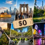 Visiter New York gratuitement avec ferry, Brooklyn Bridge, Central Park et Times Square