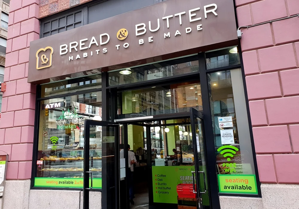 Deli avec buffet à New York