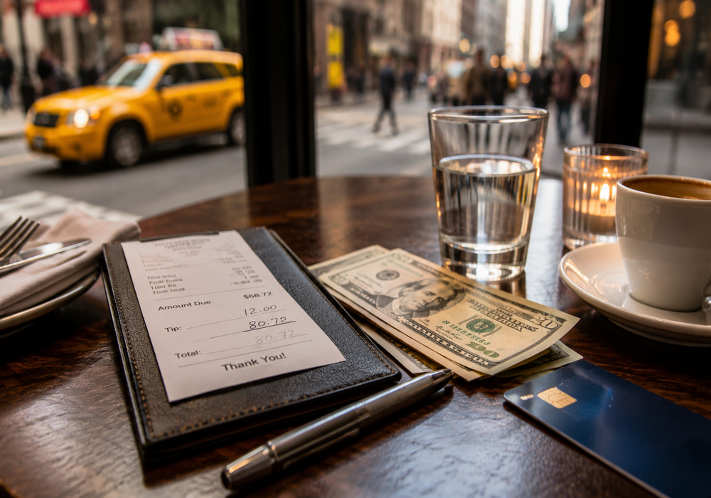 tip dollar Tip à New York