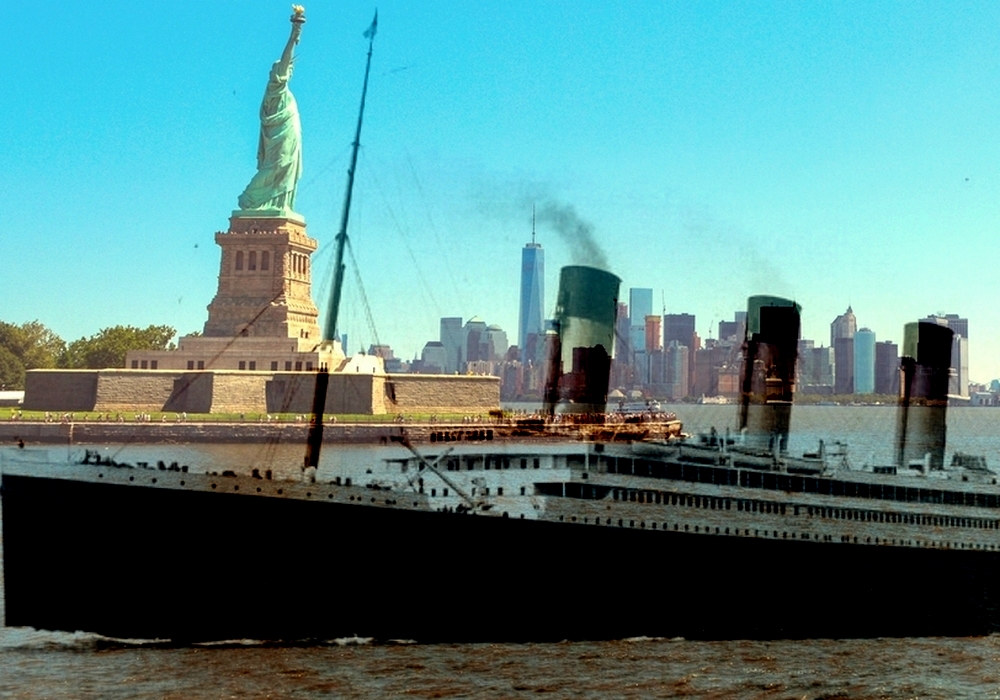 titanic new york