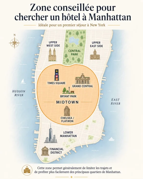 Zone hôtel Manhattan