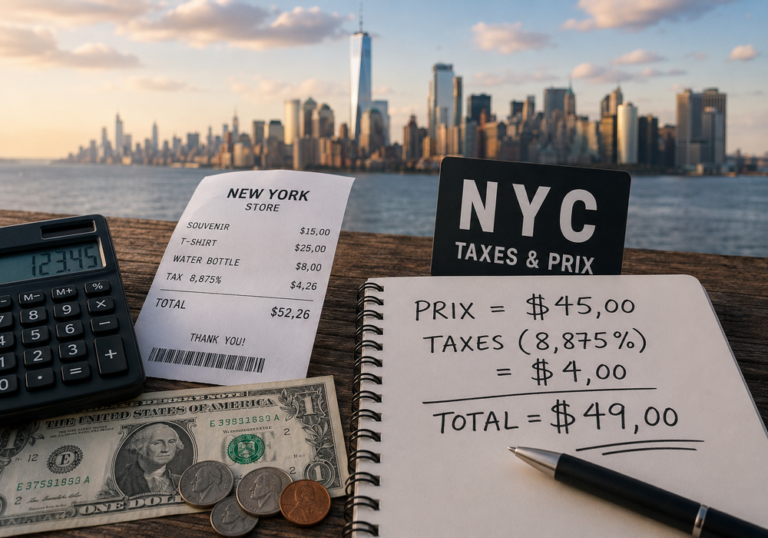 Taxes et prix à New York