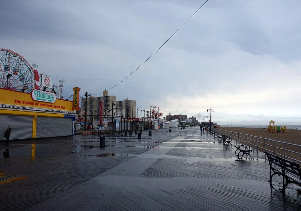 Coney Island par temps couvert