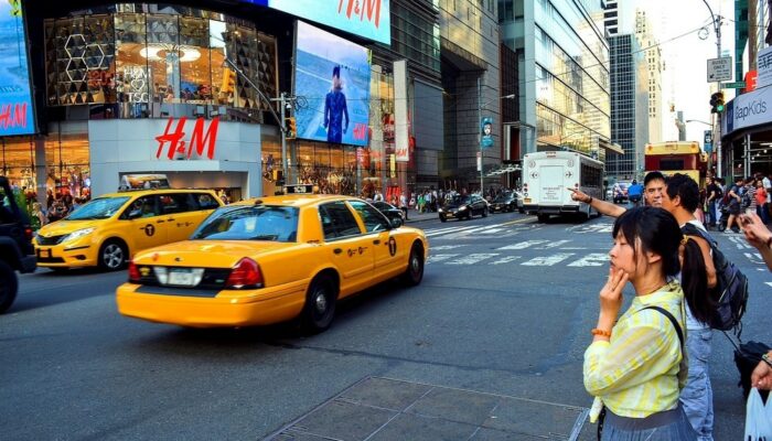 Times Square cab