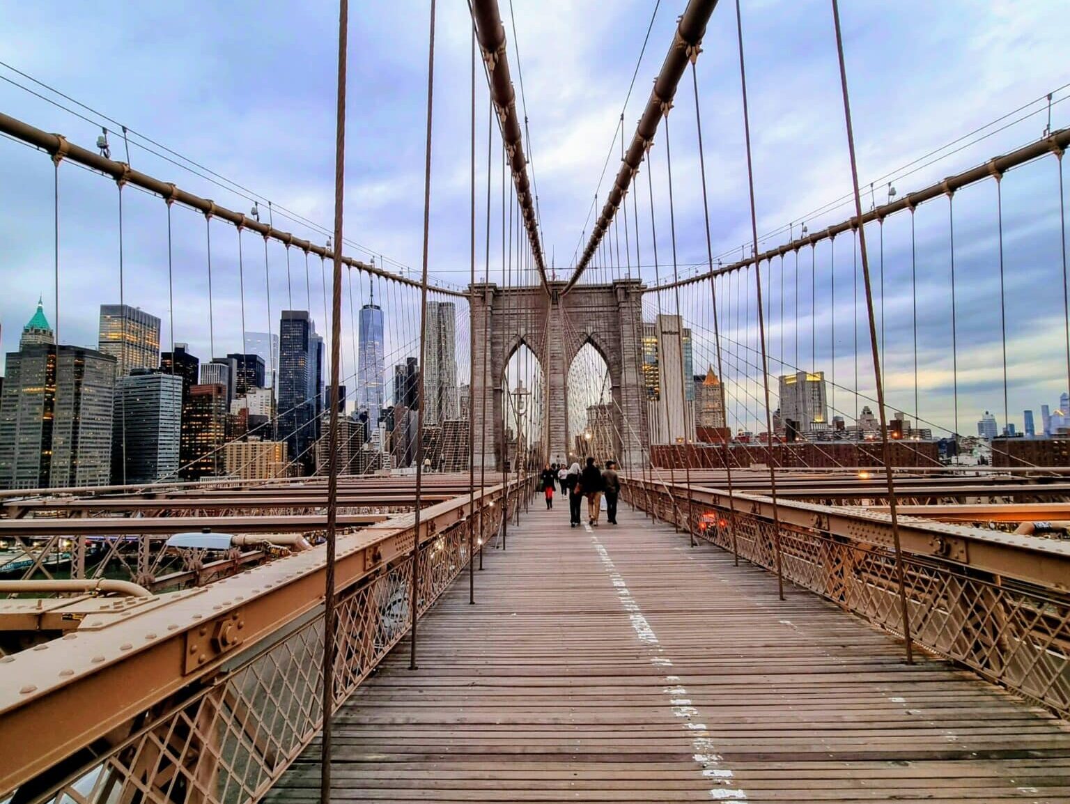 brooklyn bridge avec des enfants