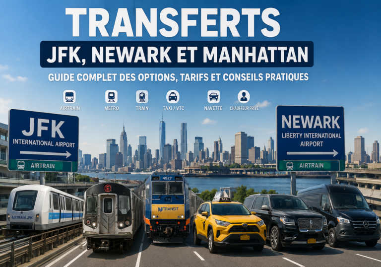 Transferts JFK Newark Manhattan