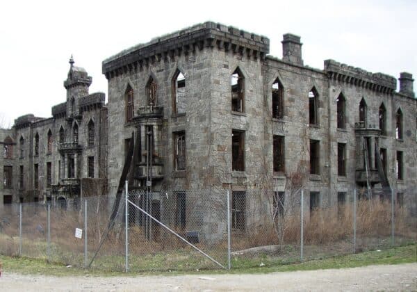 Ruines du Smallpox Hospital sur Roosevelt Island