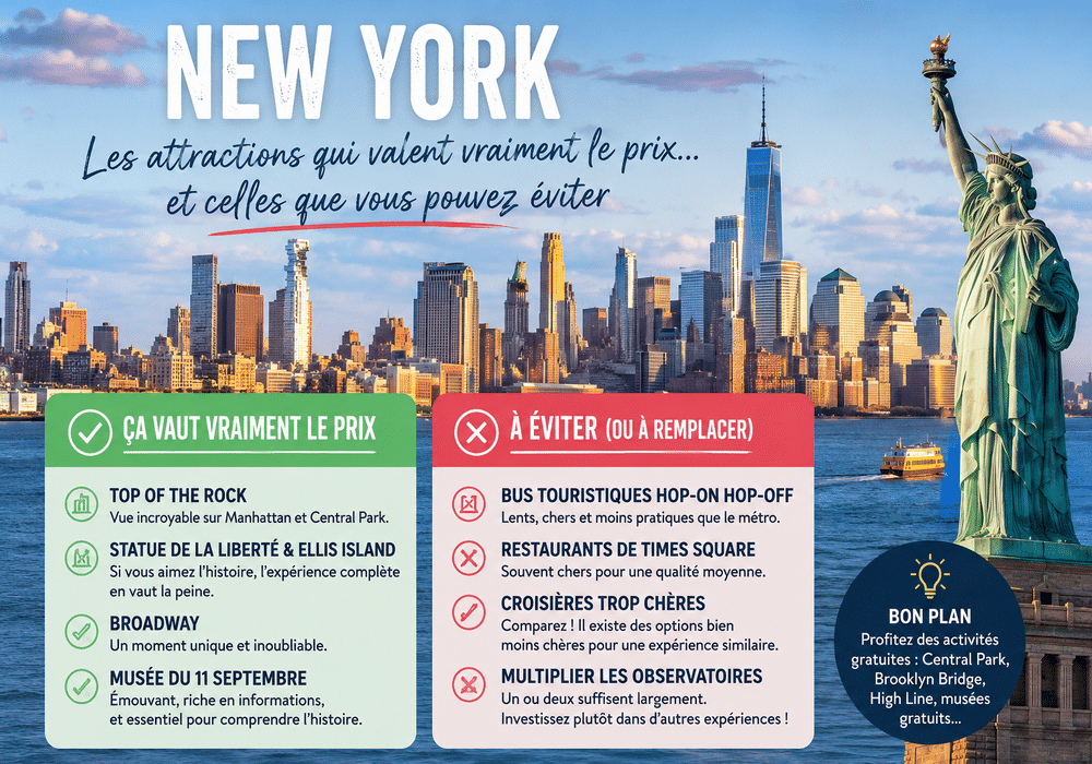 Les attractions de New York qui valent vraiment le prix
