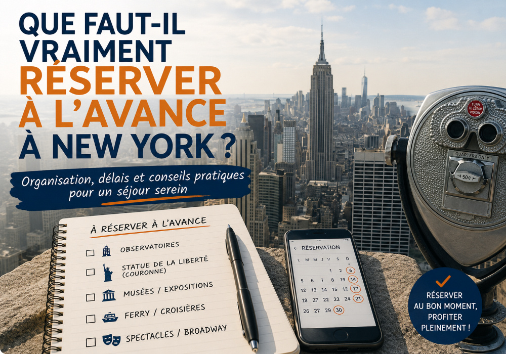 Que réserver à l'avance à New York