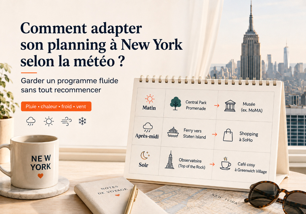 adapter son planning New York à la météo