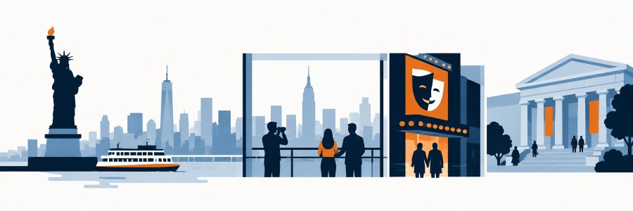 Illustration des principales activités à réserver à New York